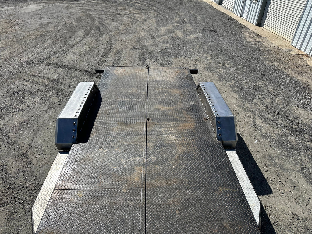 Heavy Duty Weld on DIY Drive Over Trailer Fender Kit Bare Steel - Pair