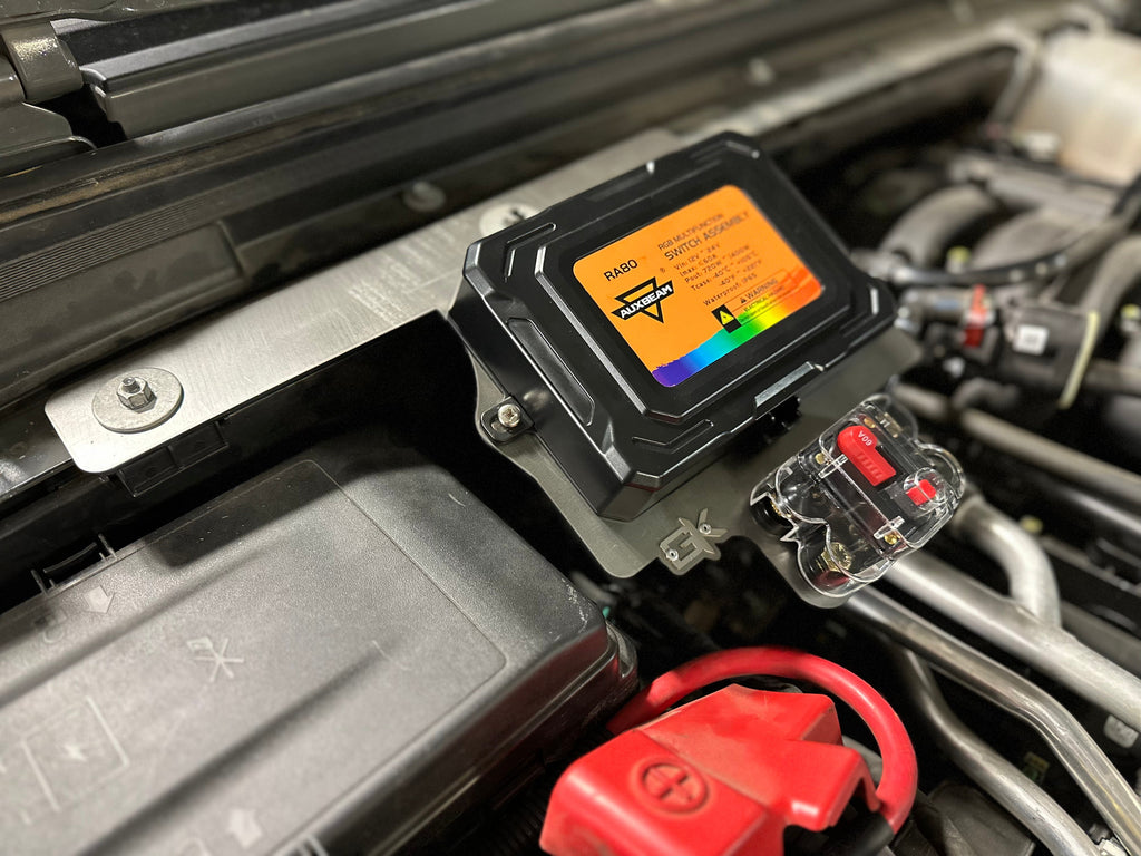2018+ Jeep JL JT Auxbeam Control Box Mount for Wrangler Gladiator