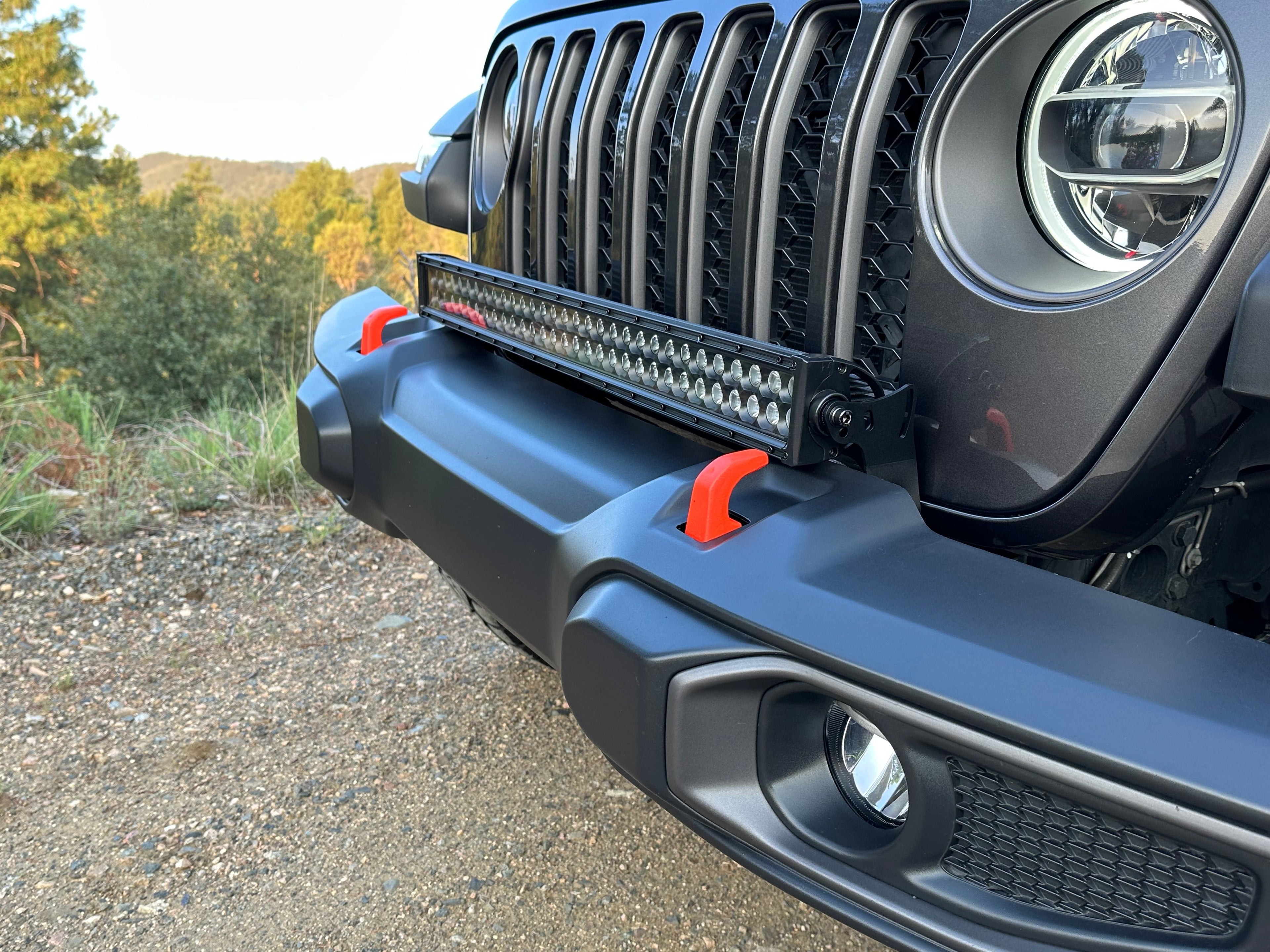 JL-JT Front Bumper 30in Light Mount