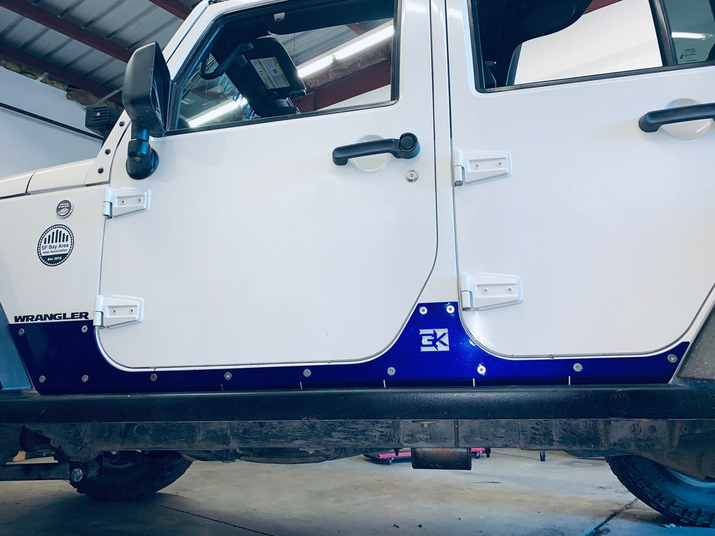 Gauntlet Series Rocker Guards for Jeep JK Wrangler