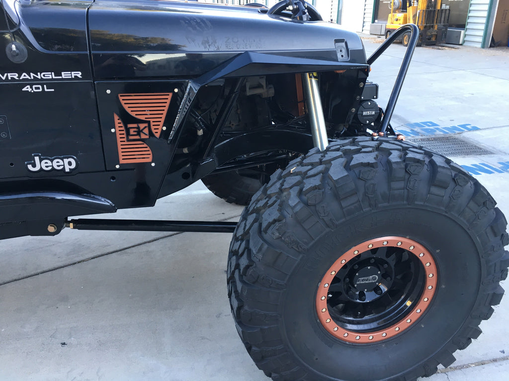 Diamond Series High Clearance Front Fenders for Jeep TJ Wrangler