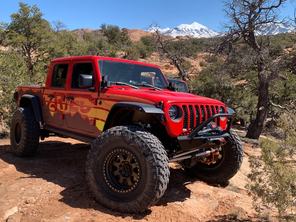 JK JL JT HIGH CLEARANCE FRONT BUMPER with HOOP