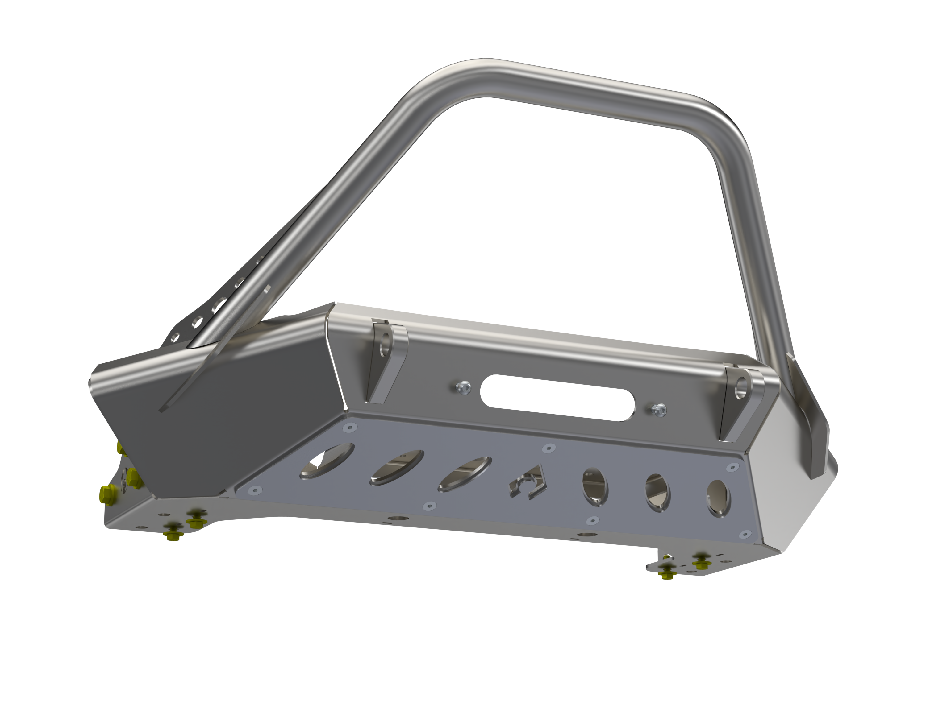 JK JL JT HIGH CLEARANCE FRONT BUMPER with HOOP