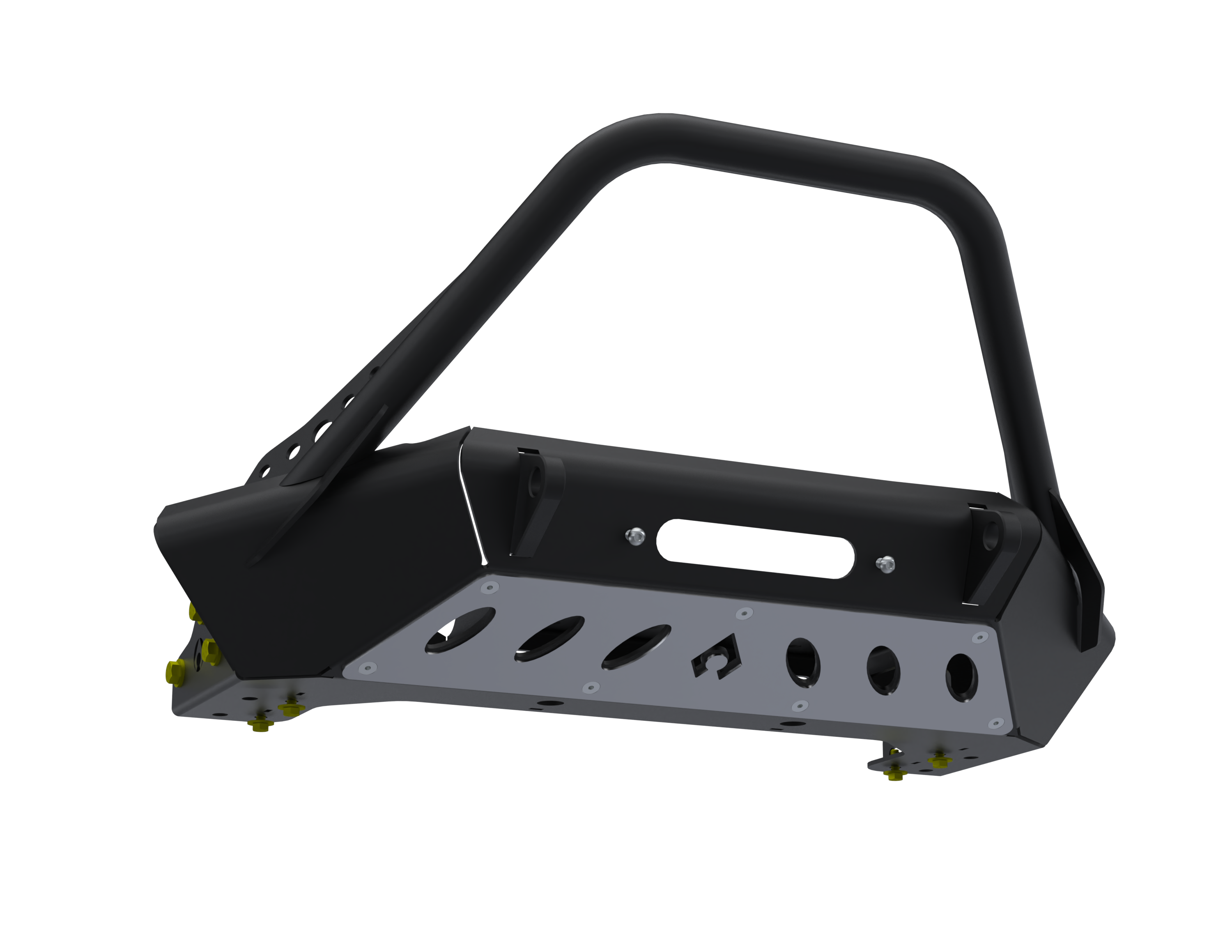 JK JL JT HIGH CLEARANCE FRONT BUMPER with HOOP