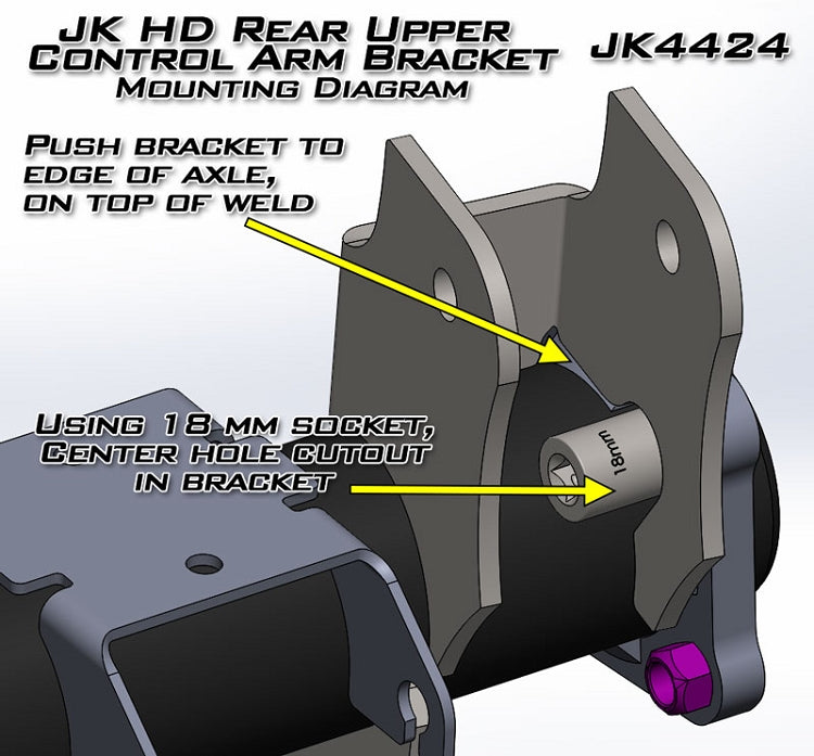 JK Rear UCA Brackets (pair)