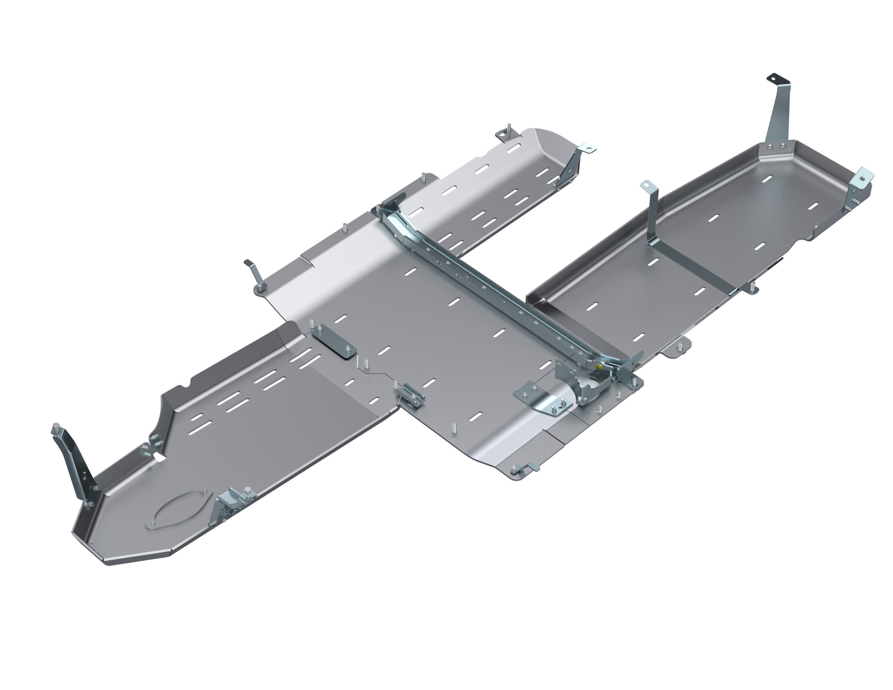 JLU Full Bellypan With Oil Door -  4 door 3.0L Diesel ALUMINUM