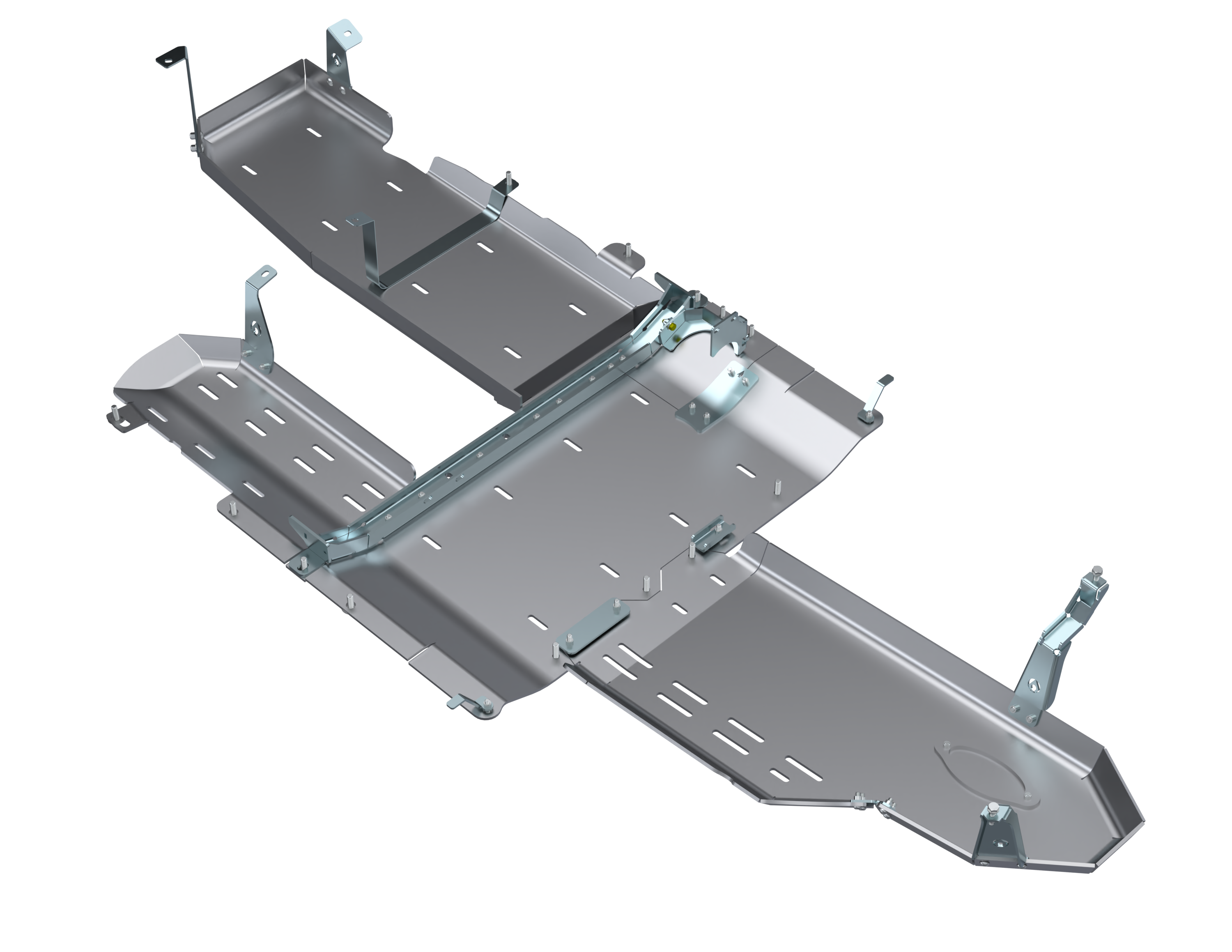 JLU Full Bellypan With Oil Door -  4 door 3.0L Diesel ALUMINUM
