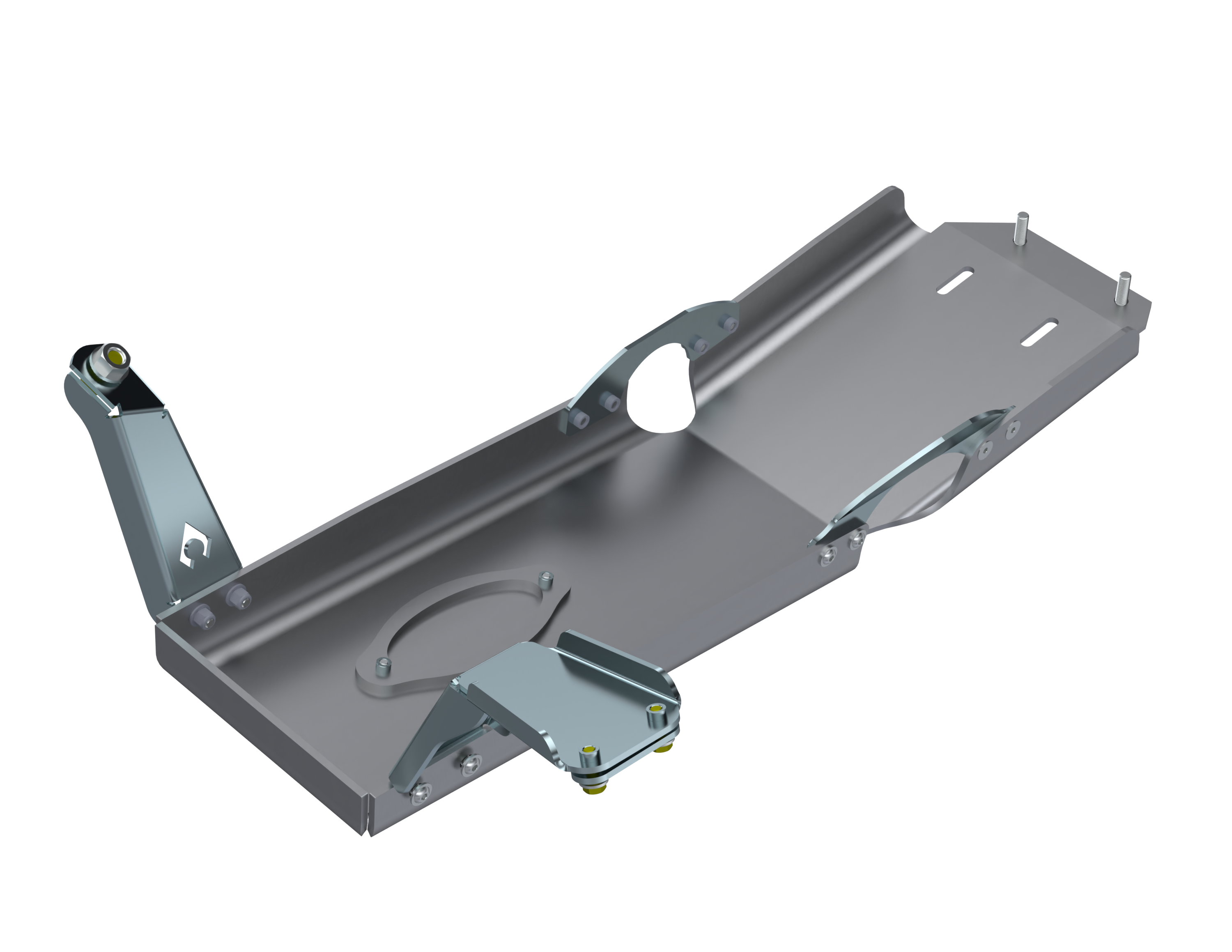 JLU OIL SKID ONLY With Oil Door -  2 & 4 door 3.6L ALUMINUM 2018-2020