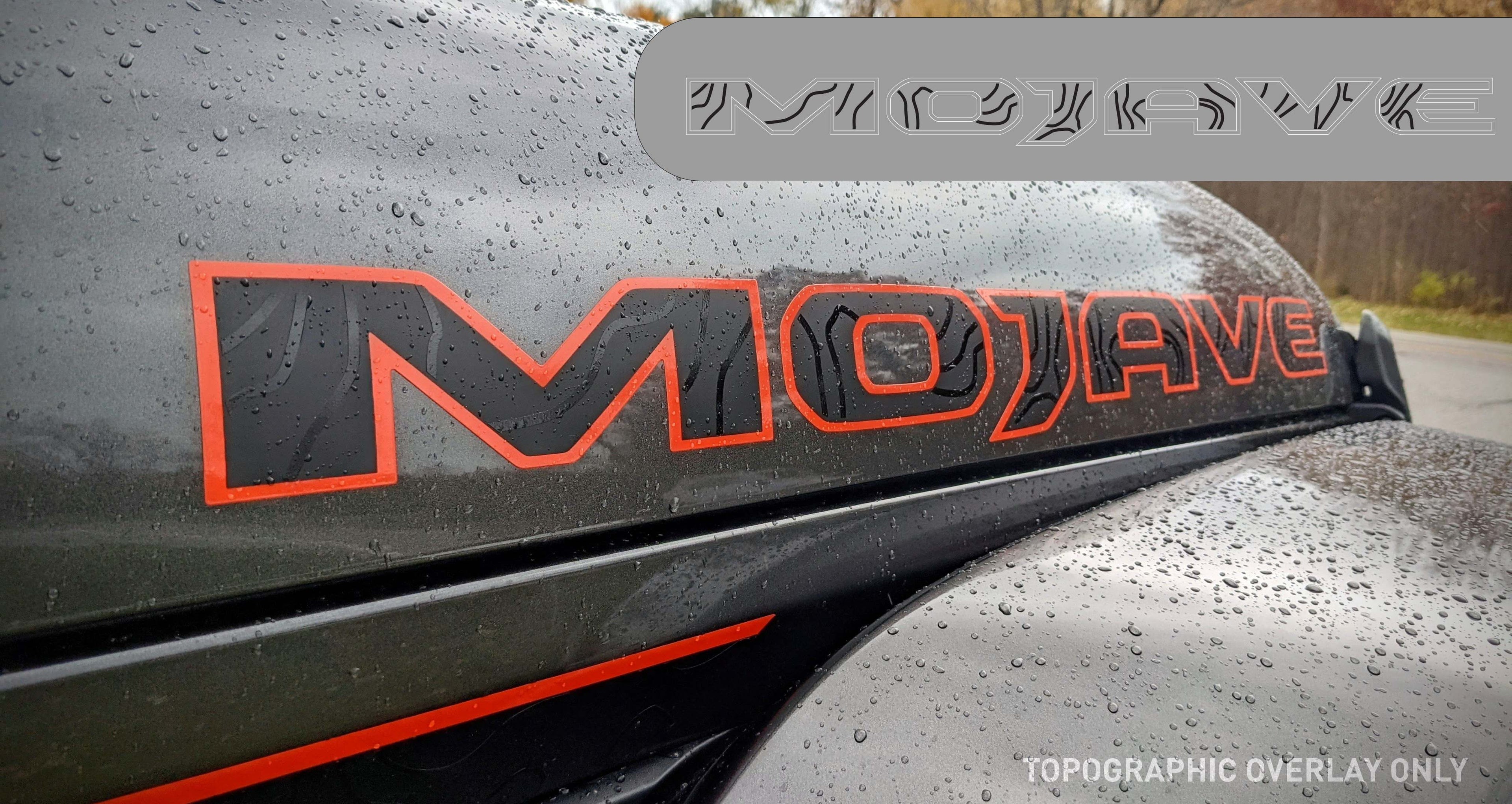 Topographical Overlay for Mojave Factory Hood Decal-Pair