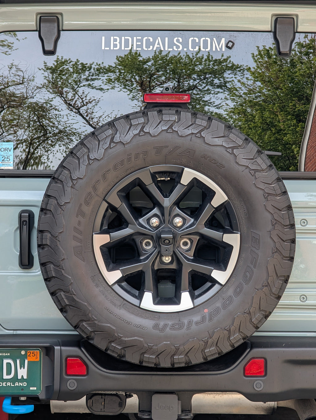 Rubicon Wheel Blackout Overlay Vinyl Decal Set-Pair- fits Wrangler JL & Jeep Gladiator JT