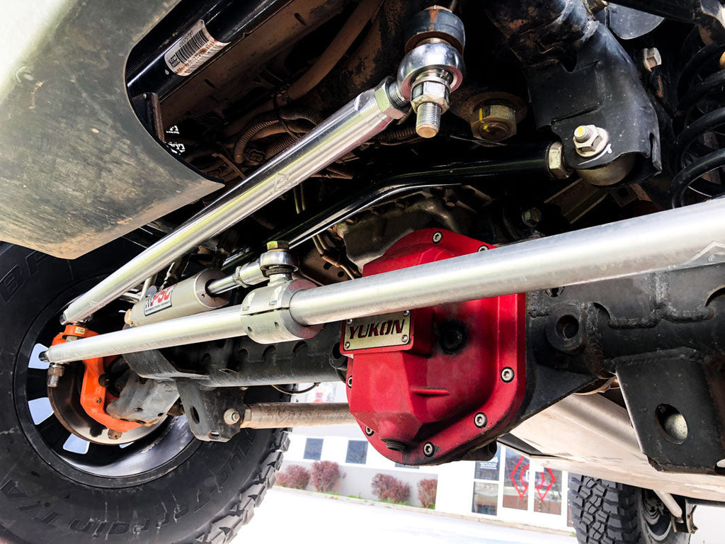 DIY Steel Steering Kit with OFFSET JMX PRO 7-8 in Rod Ends for JK, TJ, XJ, ZJ, YJ