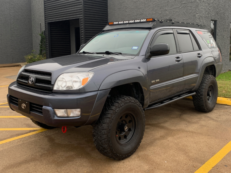 Cali Raised LED Cali Raised 03-09 Toyota 4Runner Trail Edition Bolt On Rock Sliders - Kick Out / Raw Steel CR2740