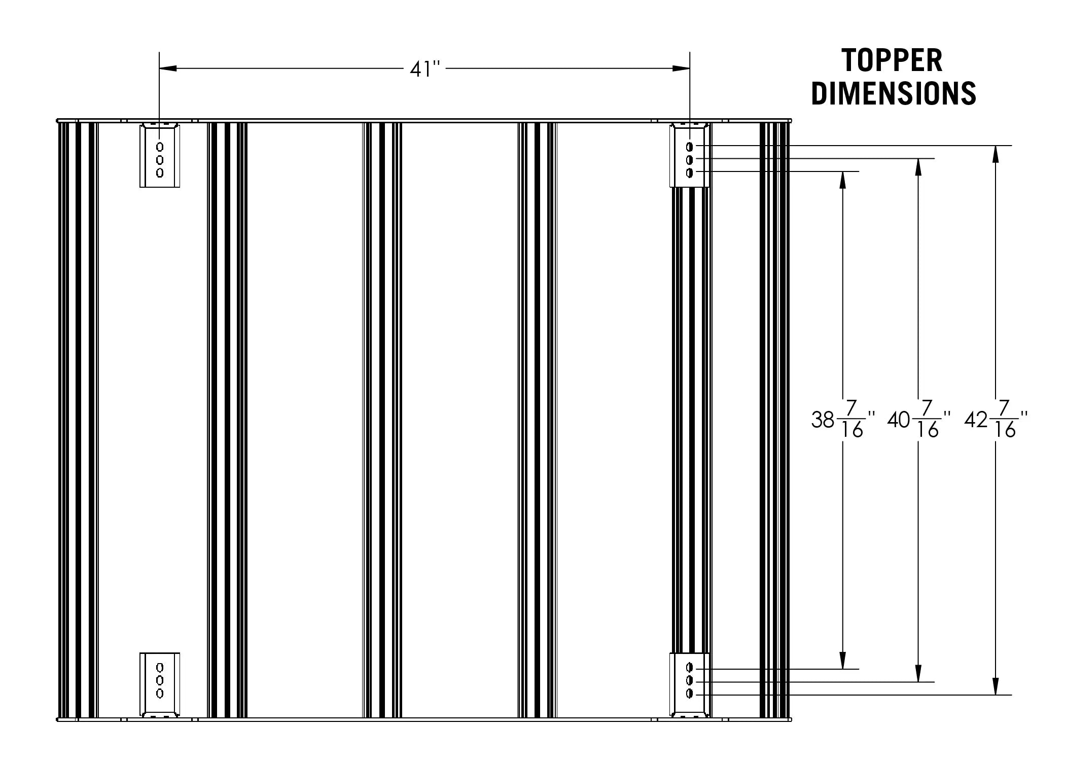 Jeep Gladiator Bed Rack - DRIFTR Topper (Add-on)
