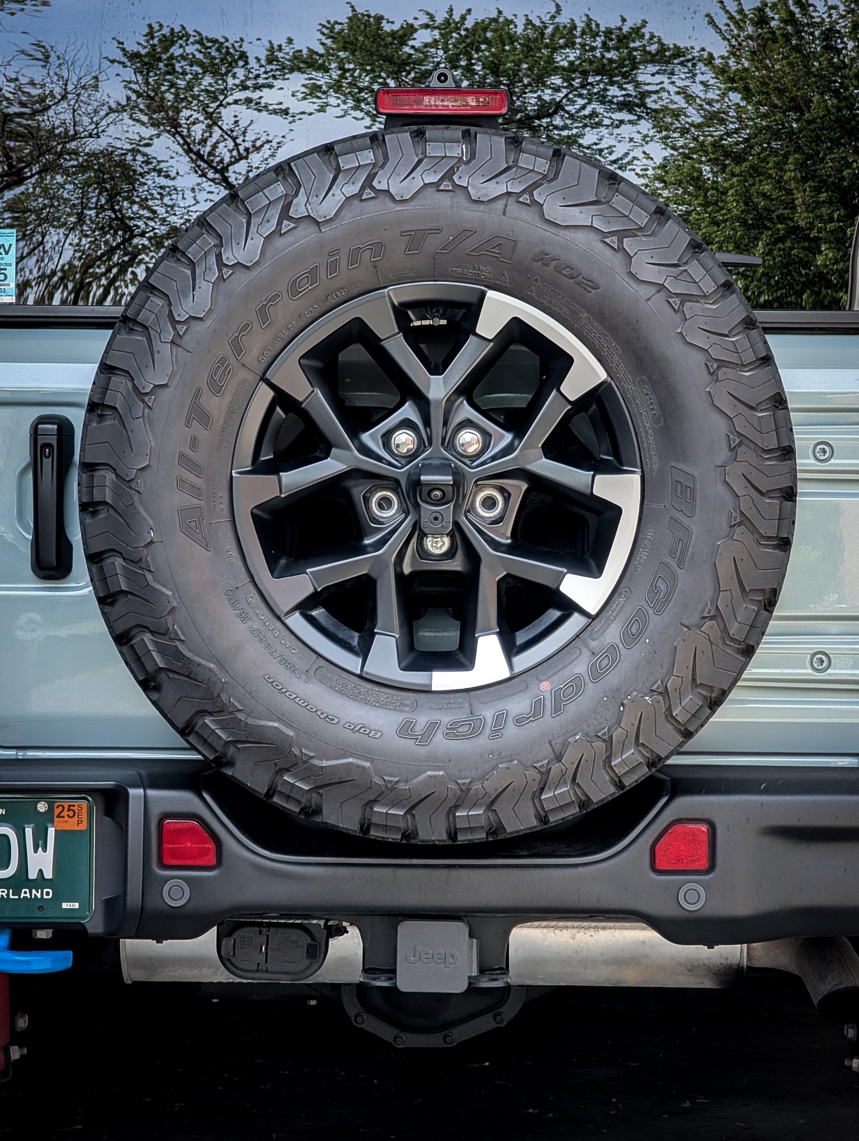 Rubicon Wheel Blackout Overlay Vinyl Decal Set-Pair- fits Wrangler JL & Jeep Gladiator JT
